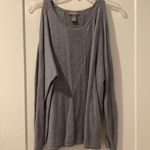 Neumann Marcus cold shoulder sweater size M